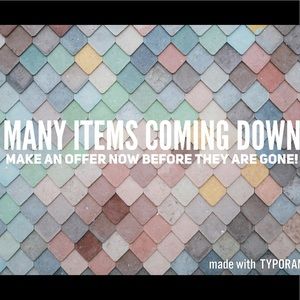 Items being taken off!